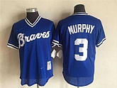 Braves 3 Dale Murphy Blue Mitchell And Ness Throwback Stitched Baseball Jerseys,baseball caps,new era cap wholesale,wholesale hats